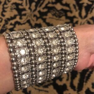 Elegant Silver Crystal Bracelet